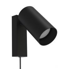 Mono kinkiet z przewodem 10W GU10 czarny